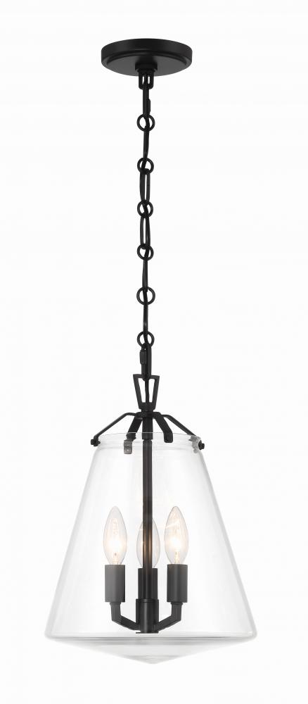 Matte black Voss pendant from Lighting Solutions Design Gallery