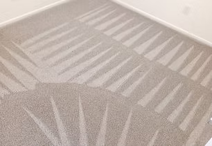 Freshly cleaned carpet shown by Hawkins Carpet Cleaning